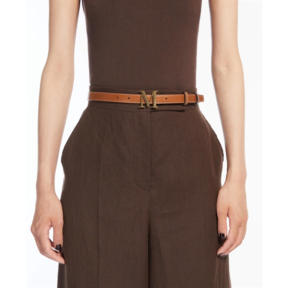 Max Mara MCLASSIC20 Bælte, Amber Brown 